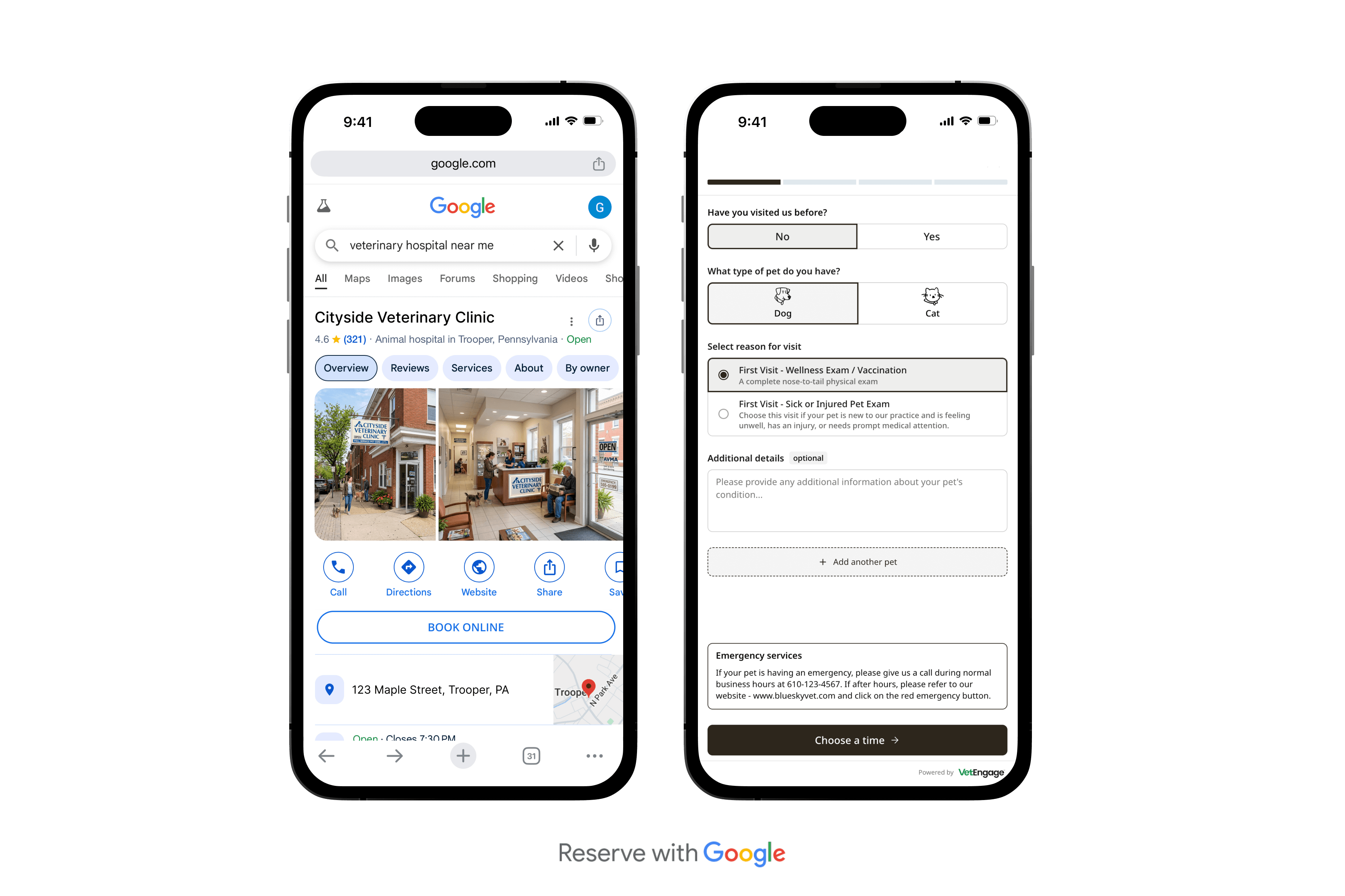 Reserve with Google